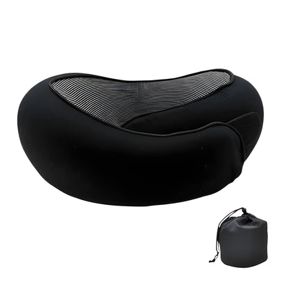 Cuscino viaggio nero velcro